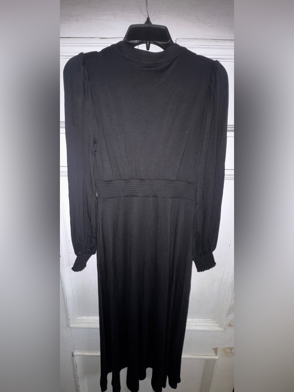 Boden Black V-Neck Long-Sleeve Midi Dress - Picture 7 of 9